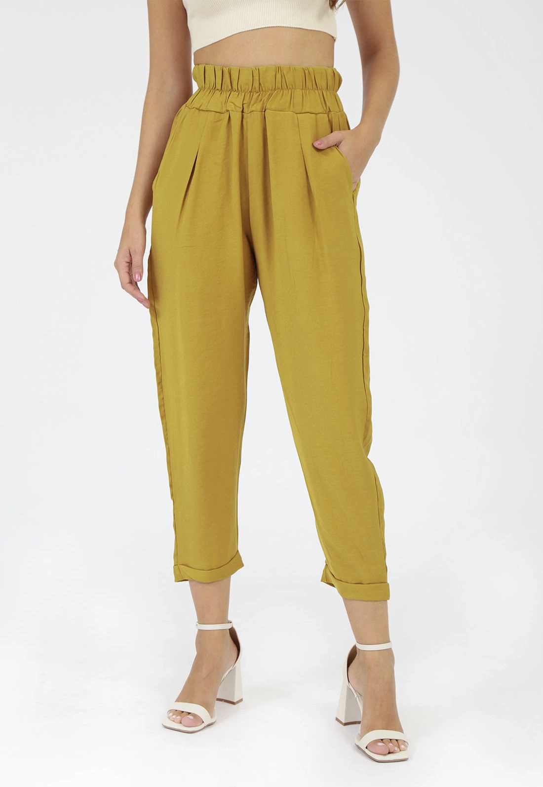 Calça Crepe Cós Elástico