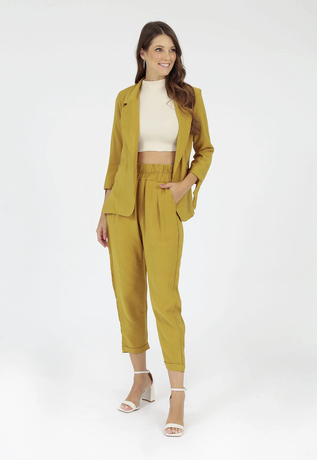 Calça Crepe Cós Elástico