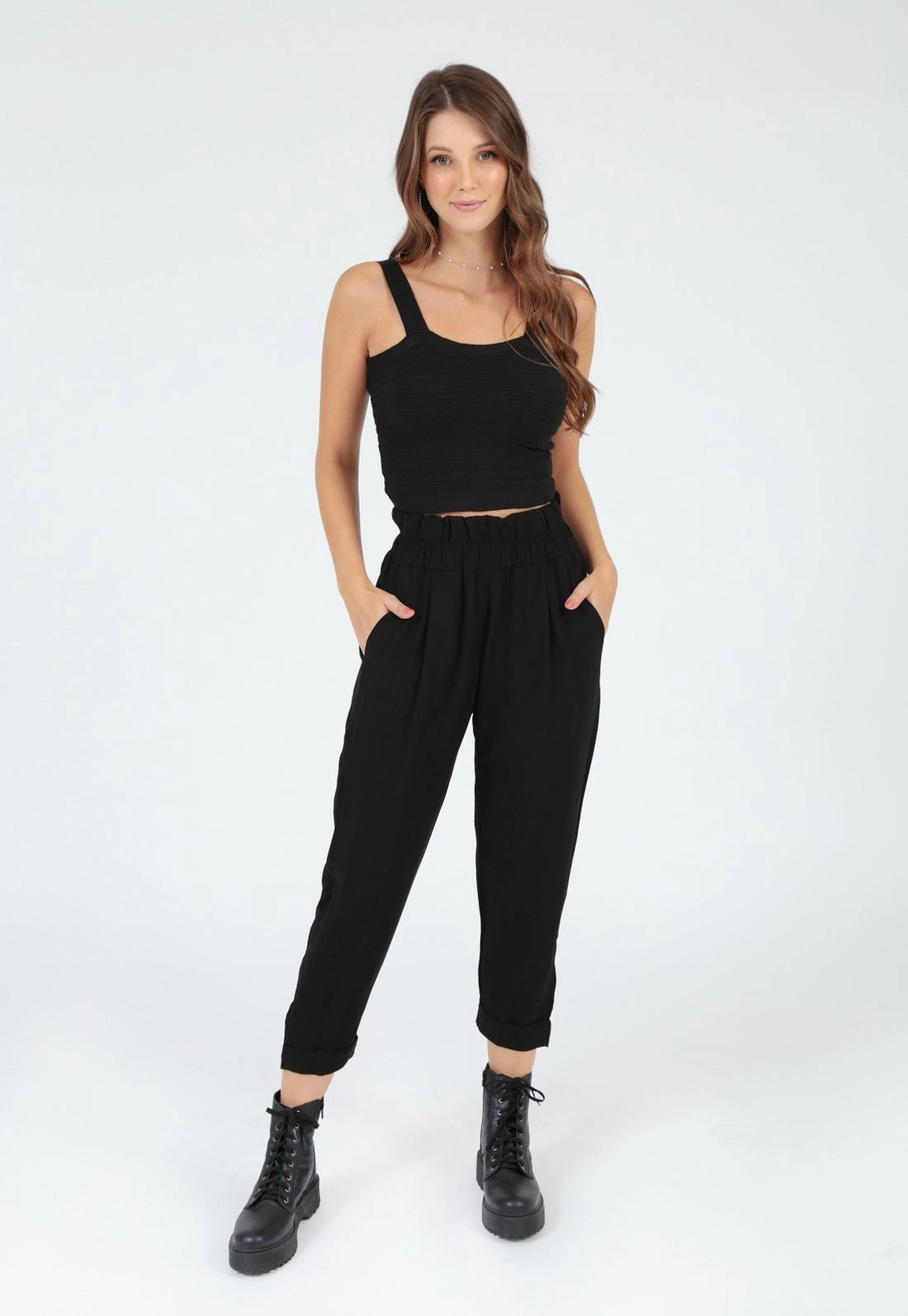 Calça Crepe Cós Elástico