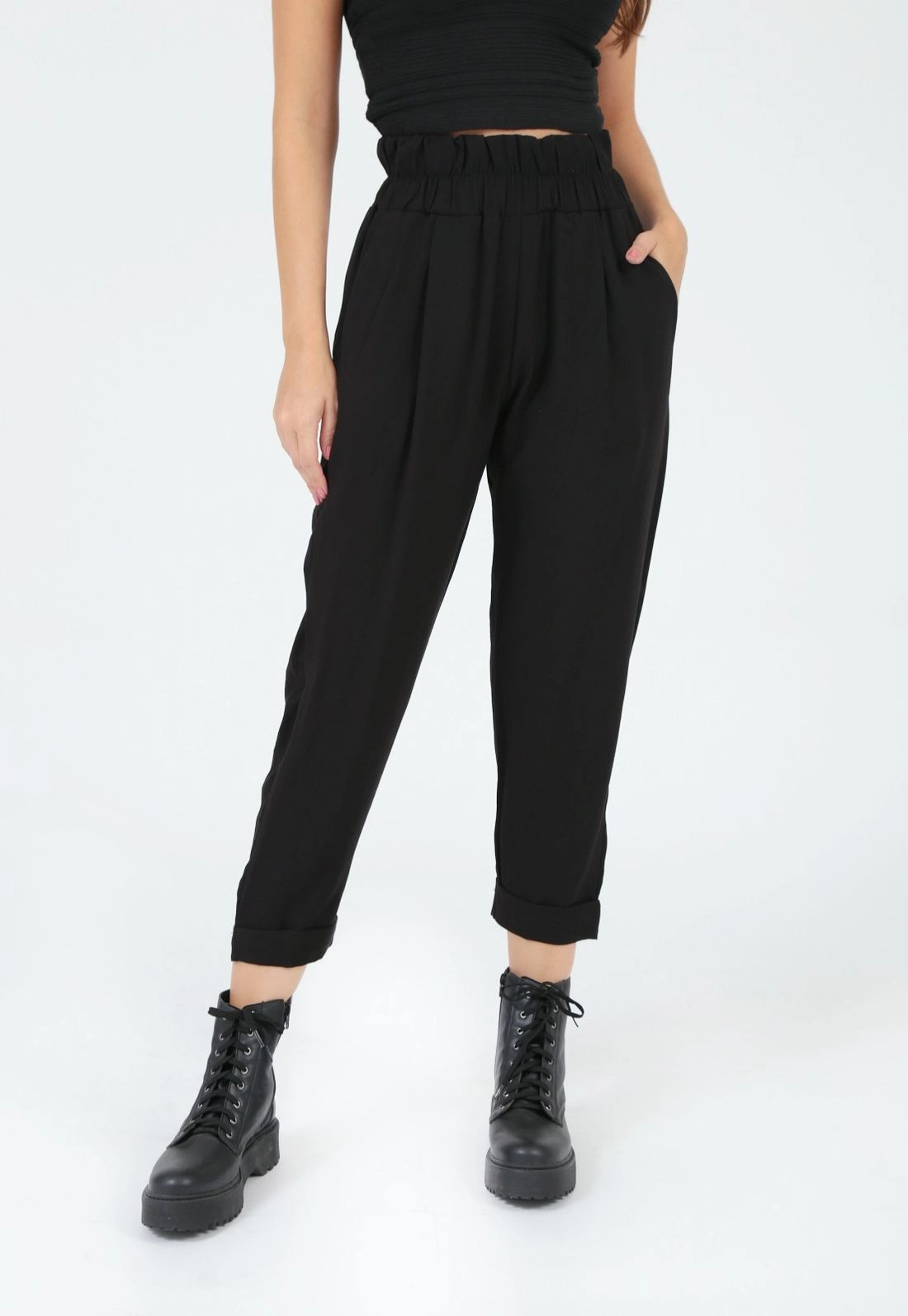 Calça Crepe Cós Elástico