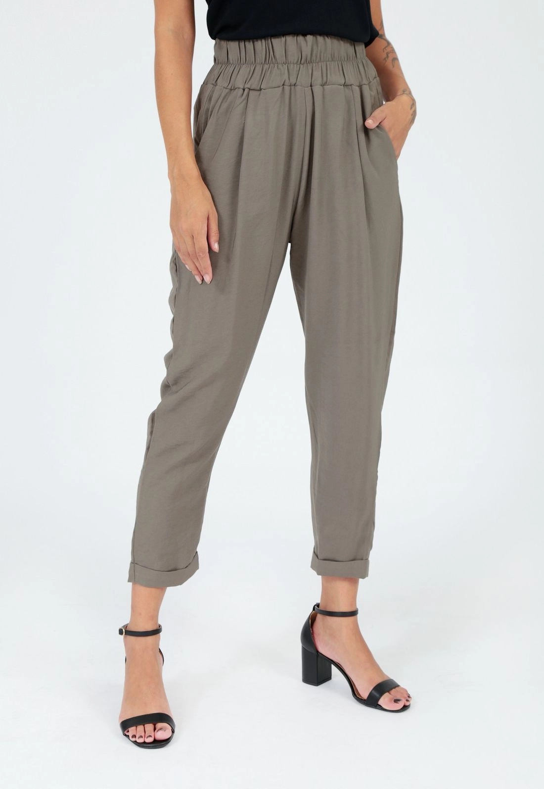 Calça Crepe Cós Elástico
