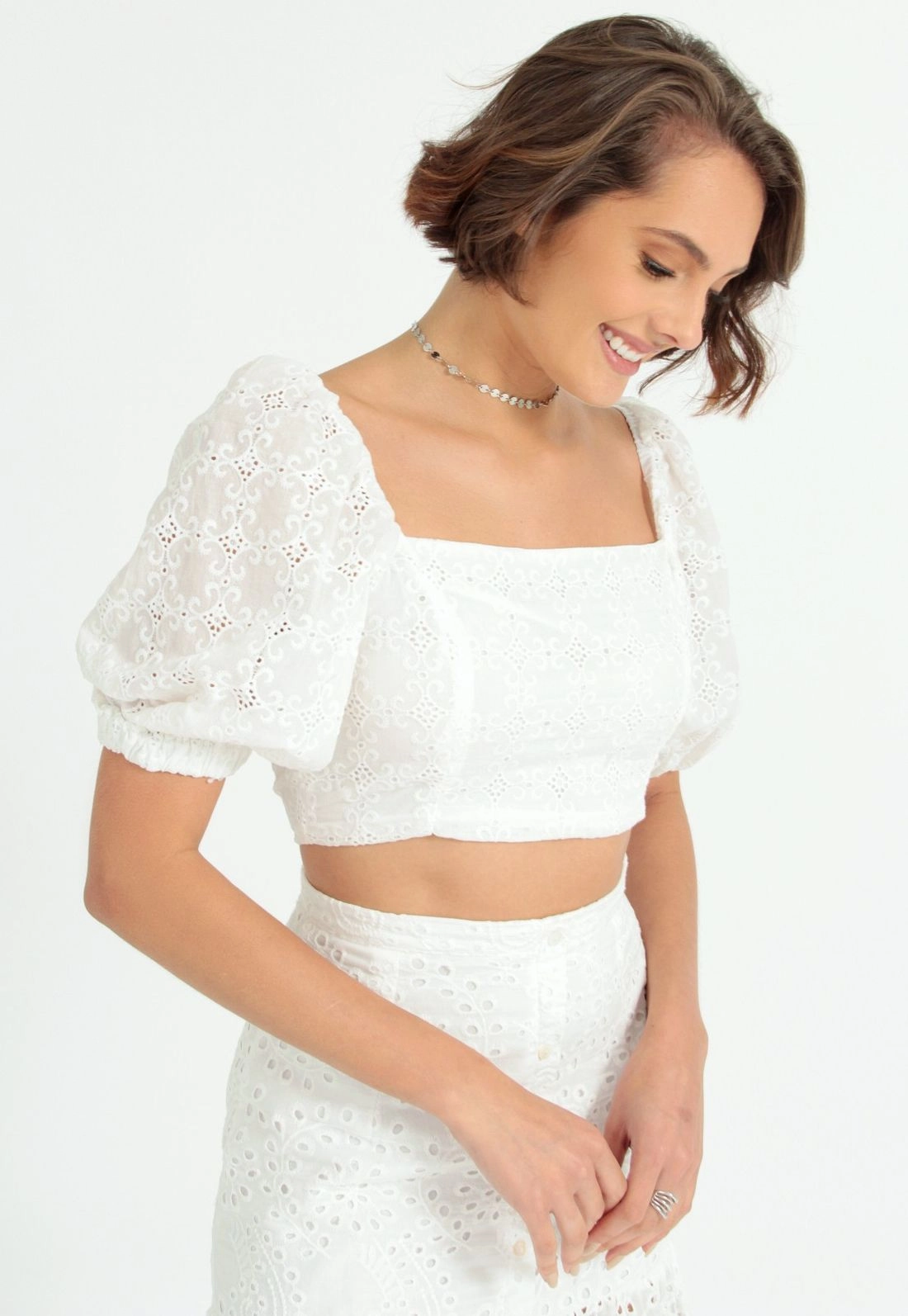 Blusa Cropped Laise Bufante