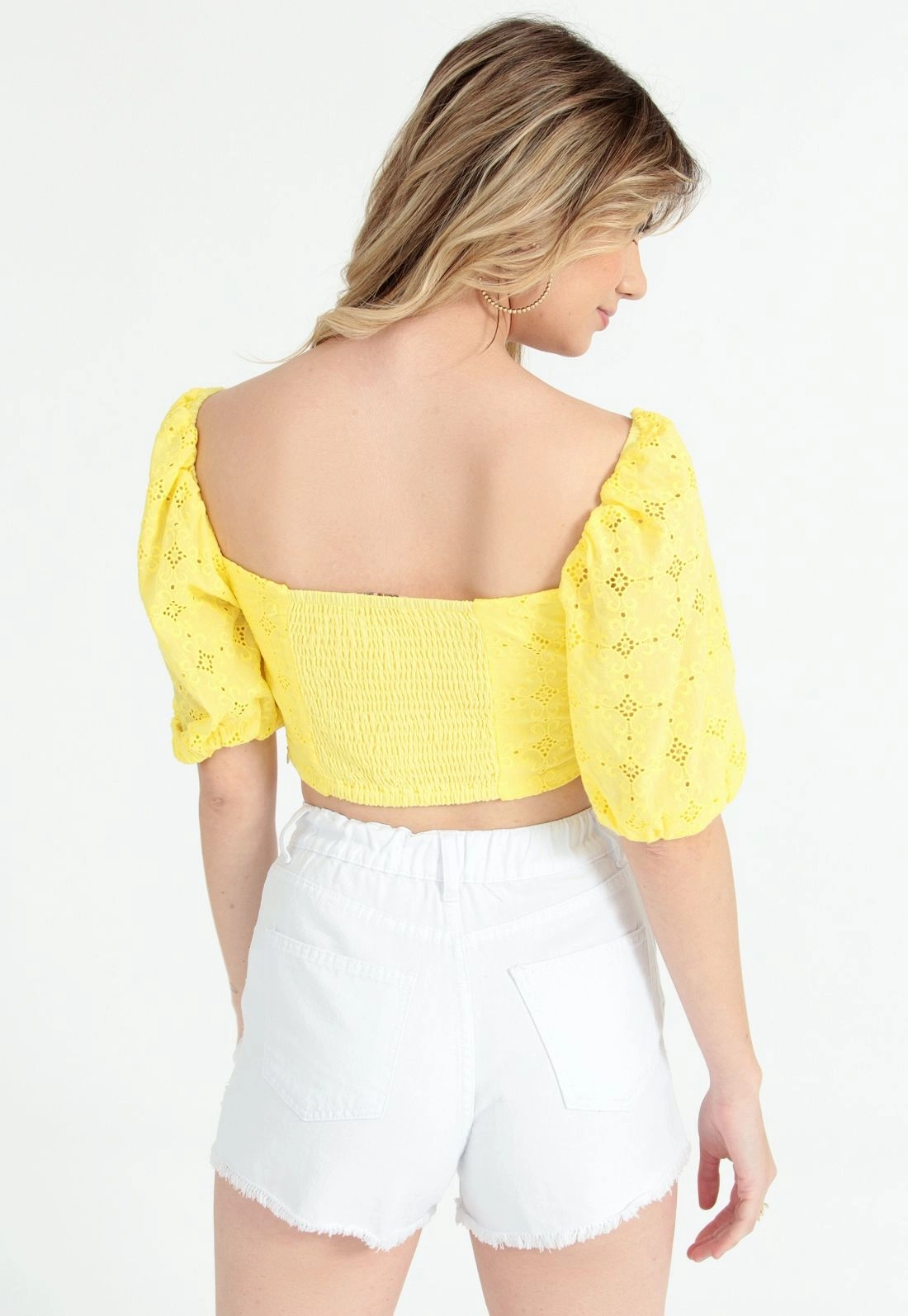 Blusa Cropped Laise Bufante