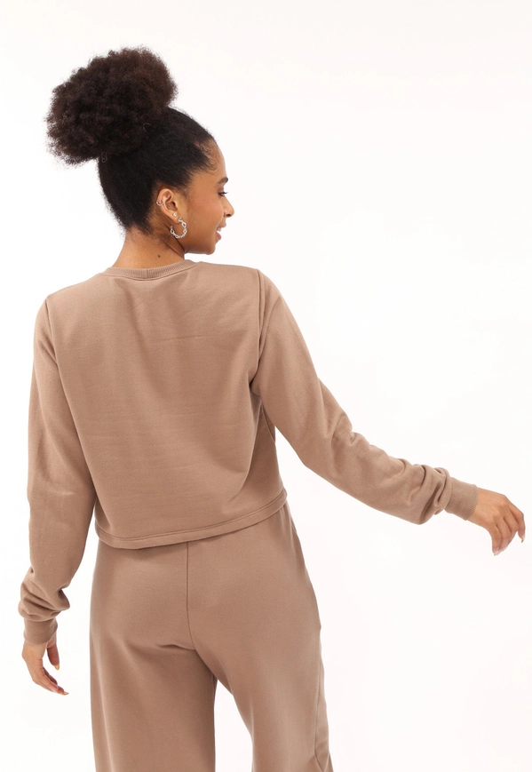 Cropped Moletom Manga Longa