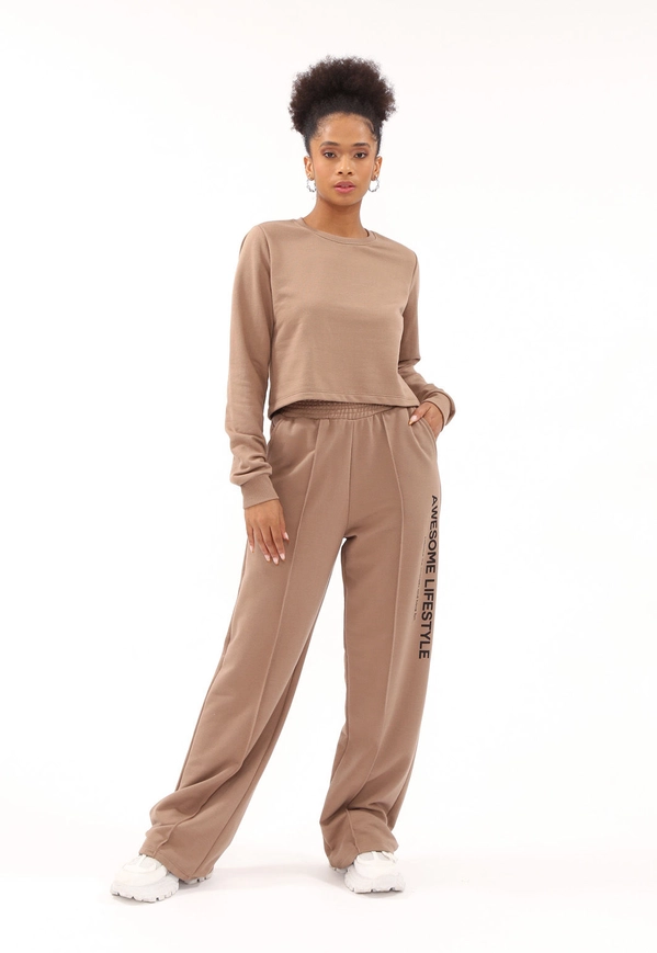 Cropped Moletom Manga Longa