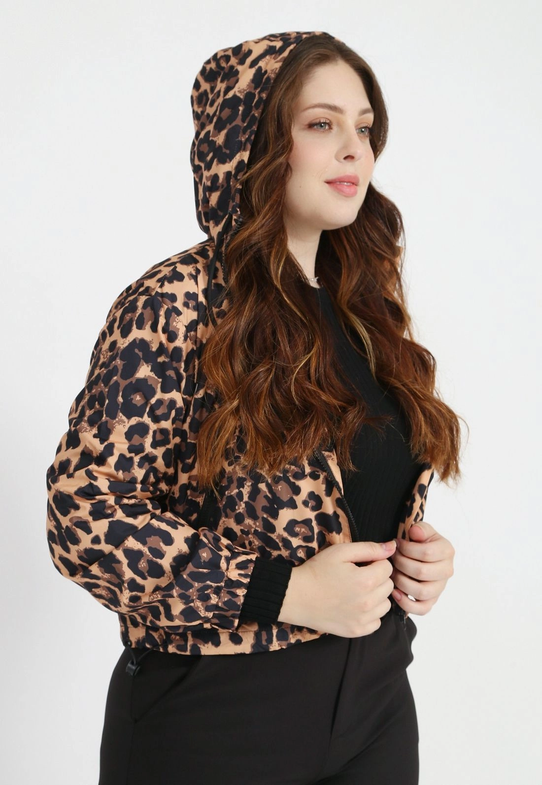 Jaqueta Corta Vento Nylon Animal Print