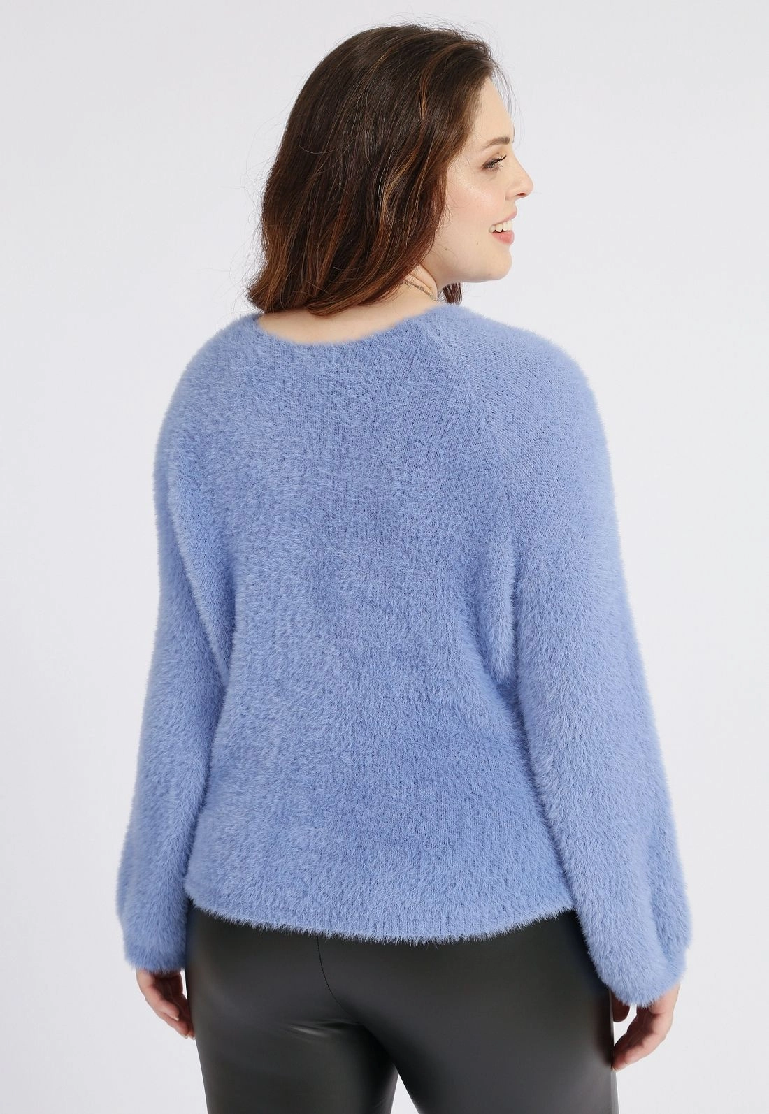 Blusa Tricô Pelo Decote Redondo