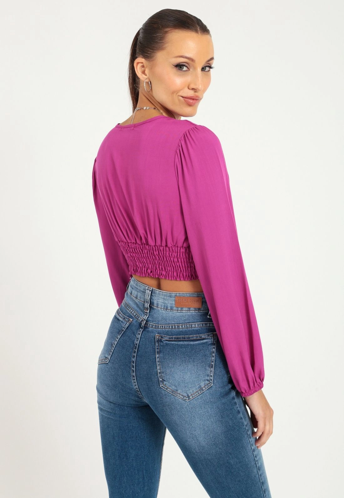 Cropped Viscolinho Slub Transpasse
