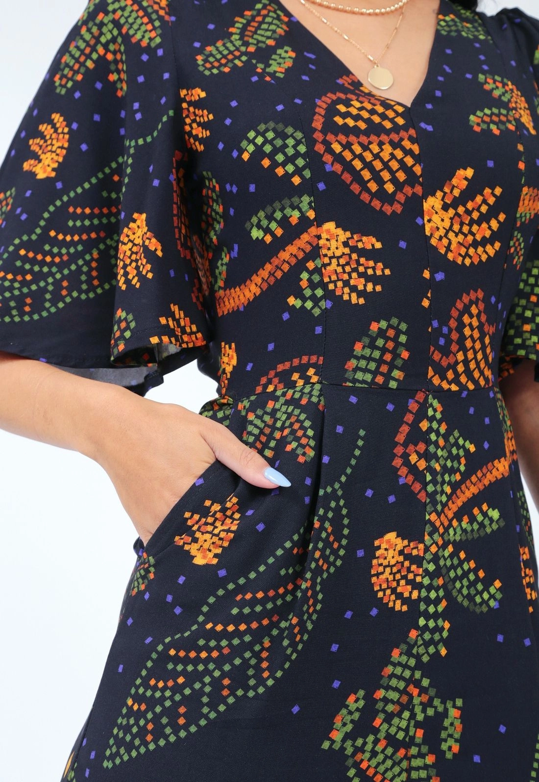 Macacão Viscose 3/4 Estampado