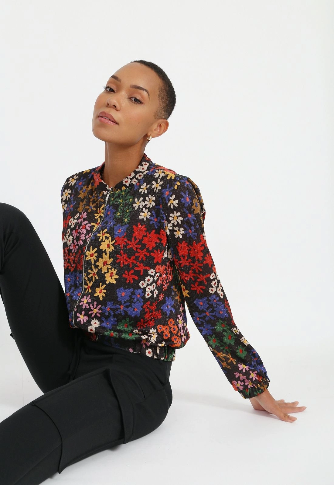 Jaqueta Lurex Bomber Liberty