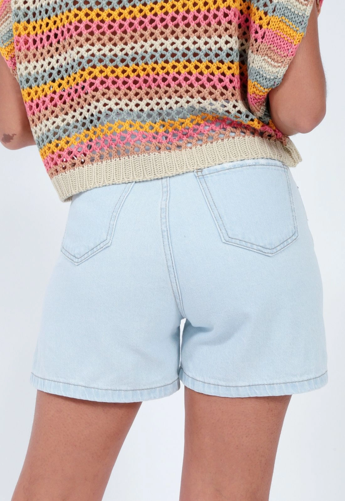 Shorts Jeans Azul Delavê