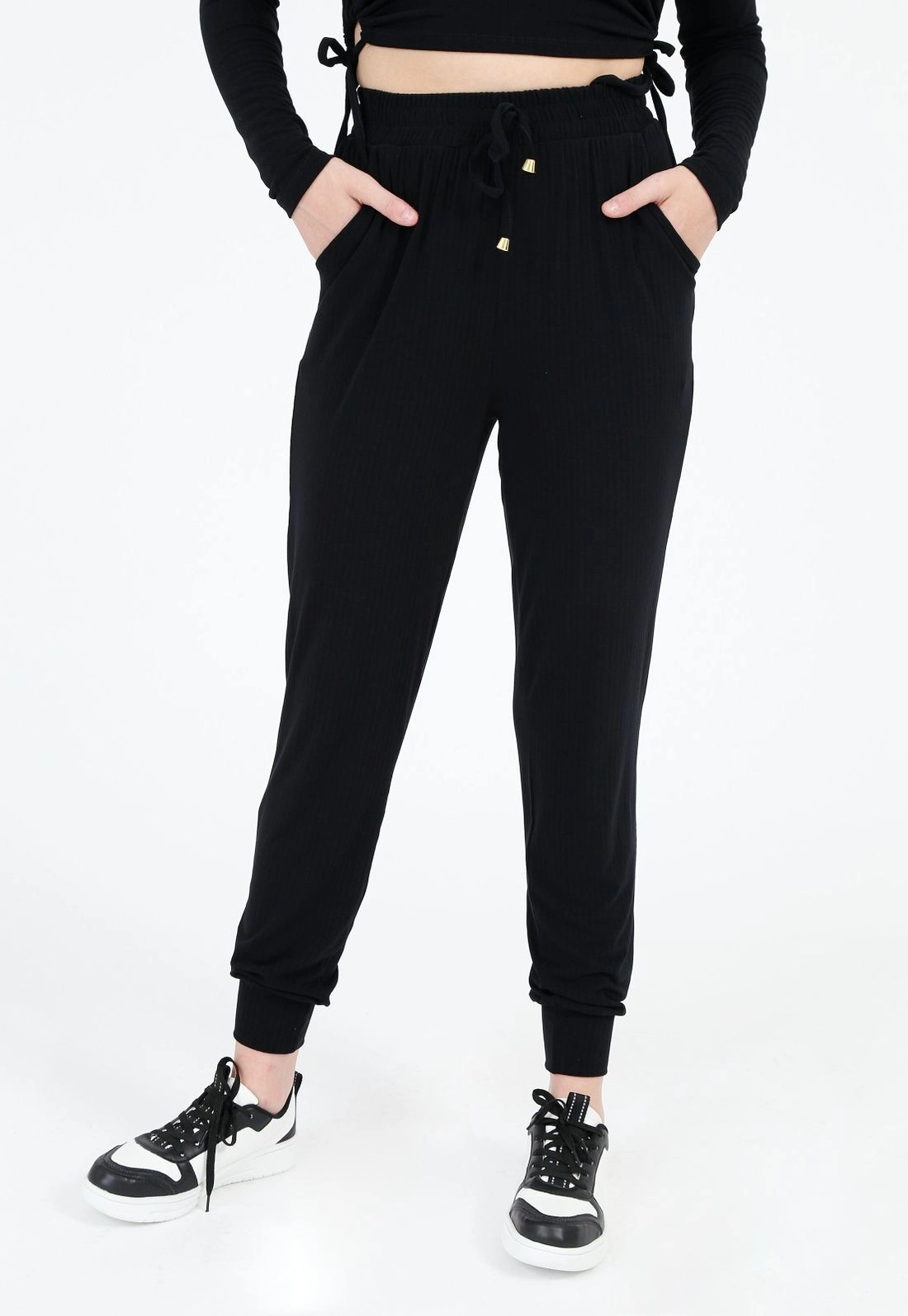 Calça Canelada Jogger