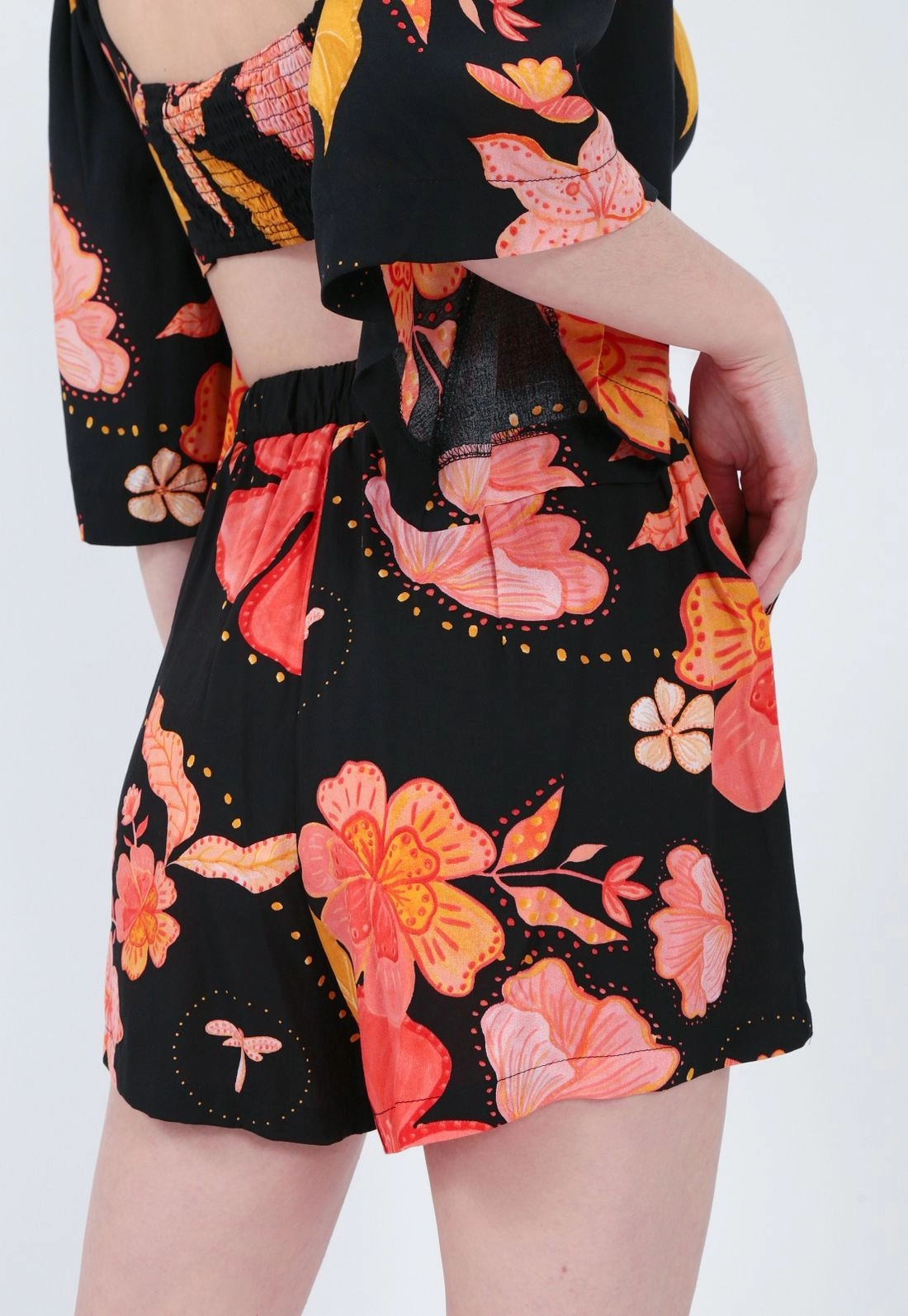 Shorts Viscose Floral