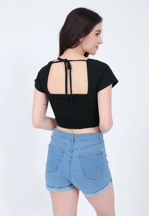 Shorts Jeans Lycra Barra Virada Claro