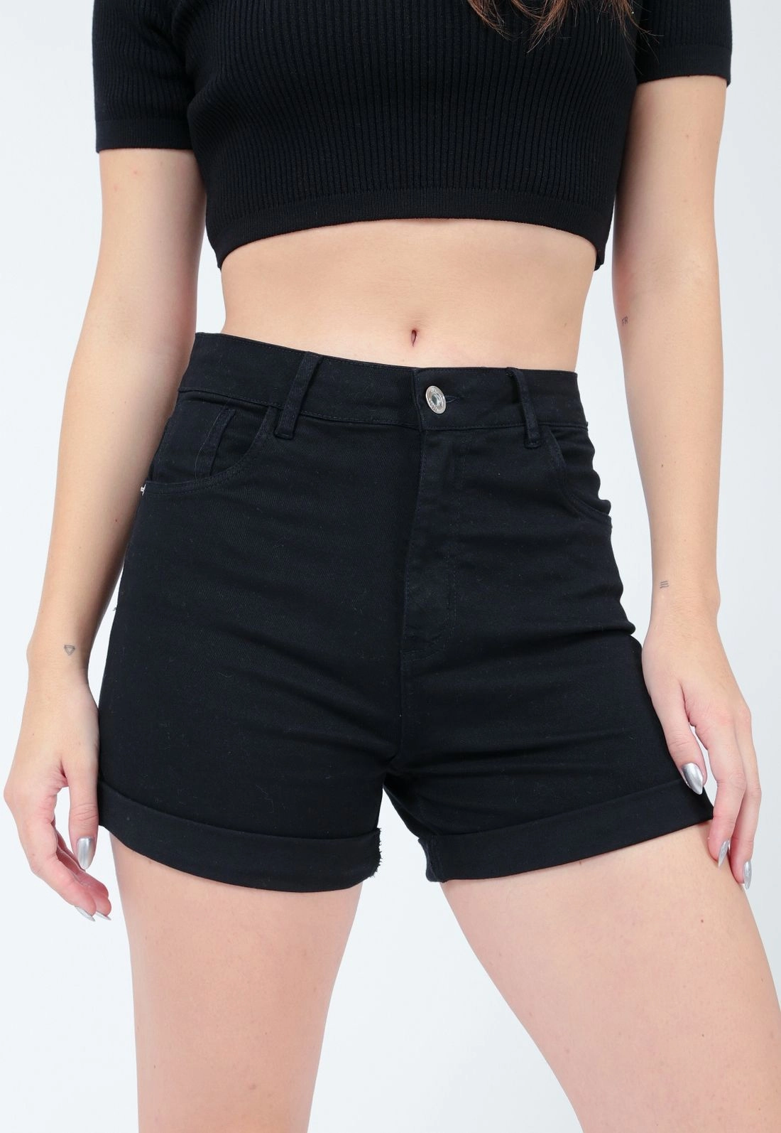 Shorts Sarja Estonado Barra Virada