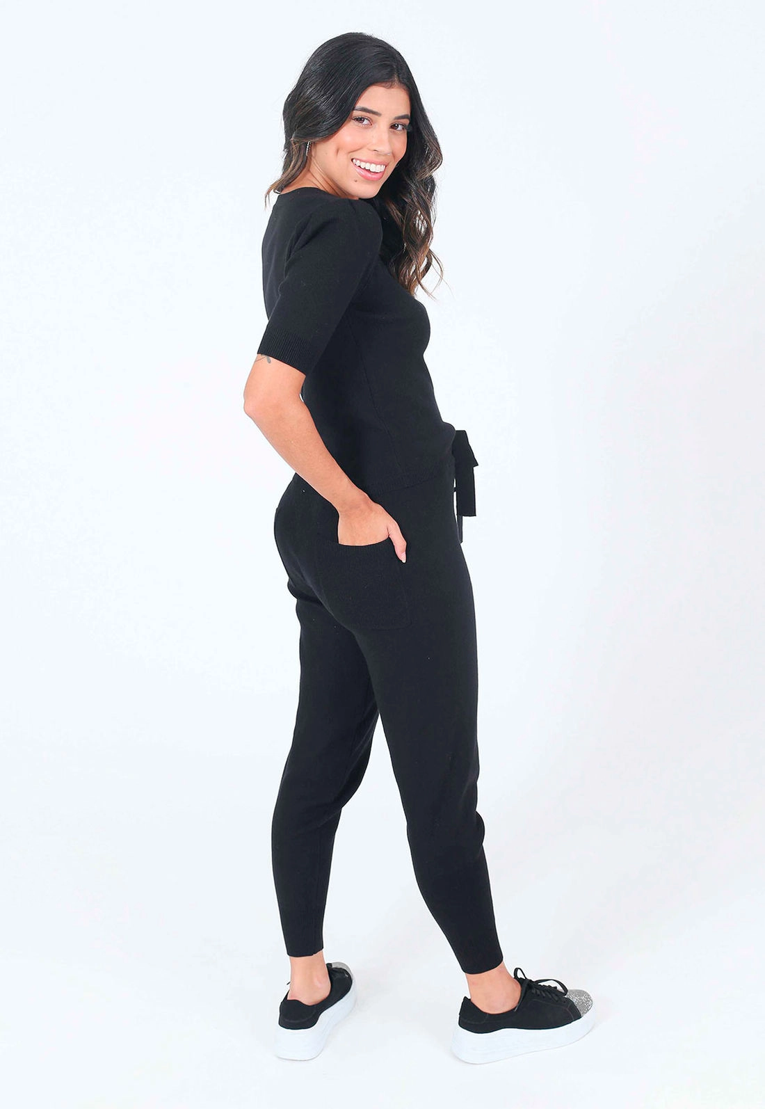 Calça Tricô Jogger