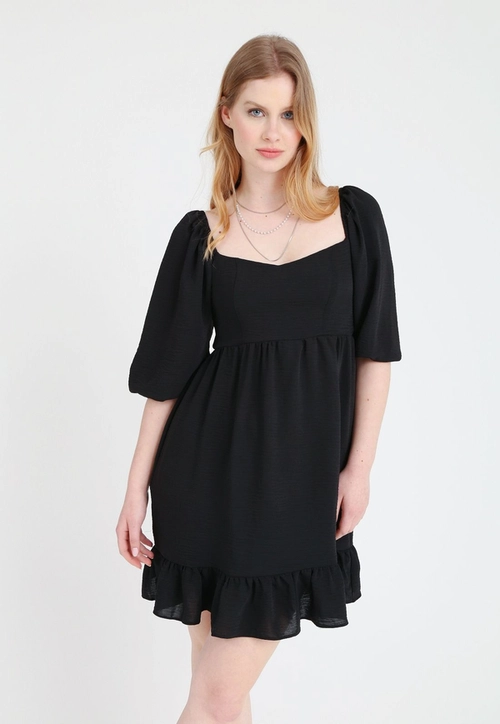Vestido Air Flow 3/4 Recorte Babado