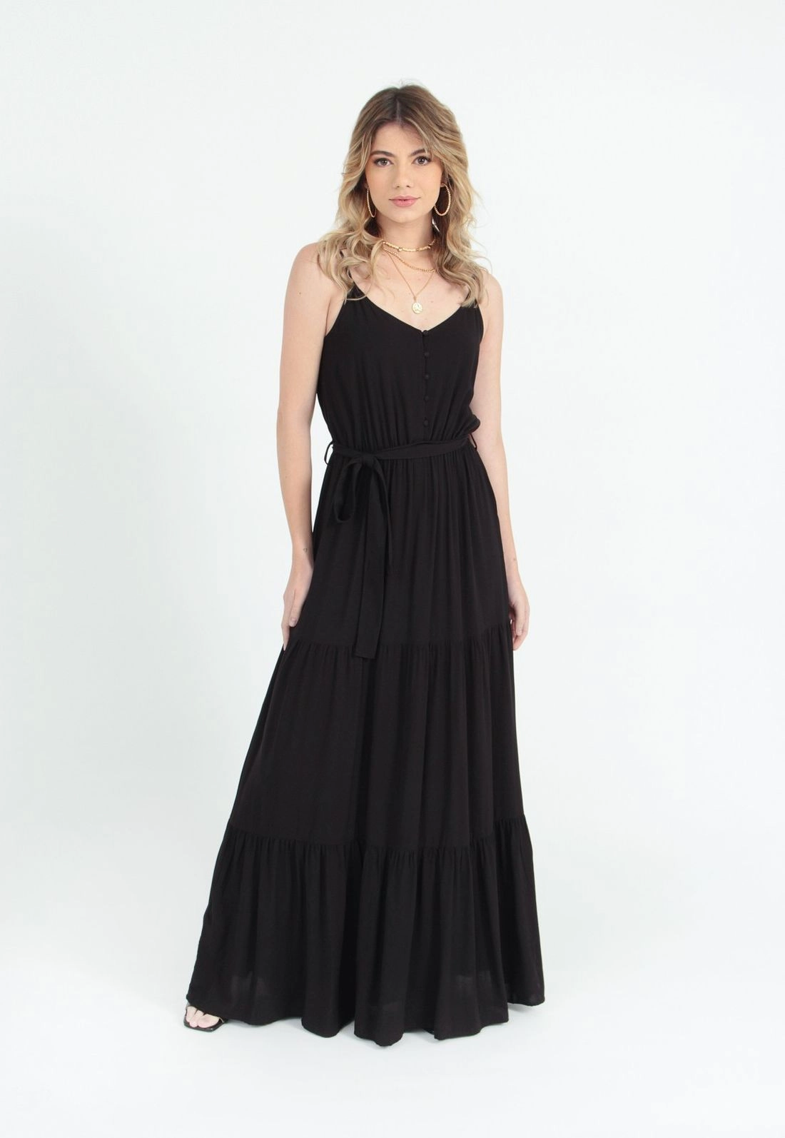 Vestido Longo 3 Marias Faixa