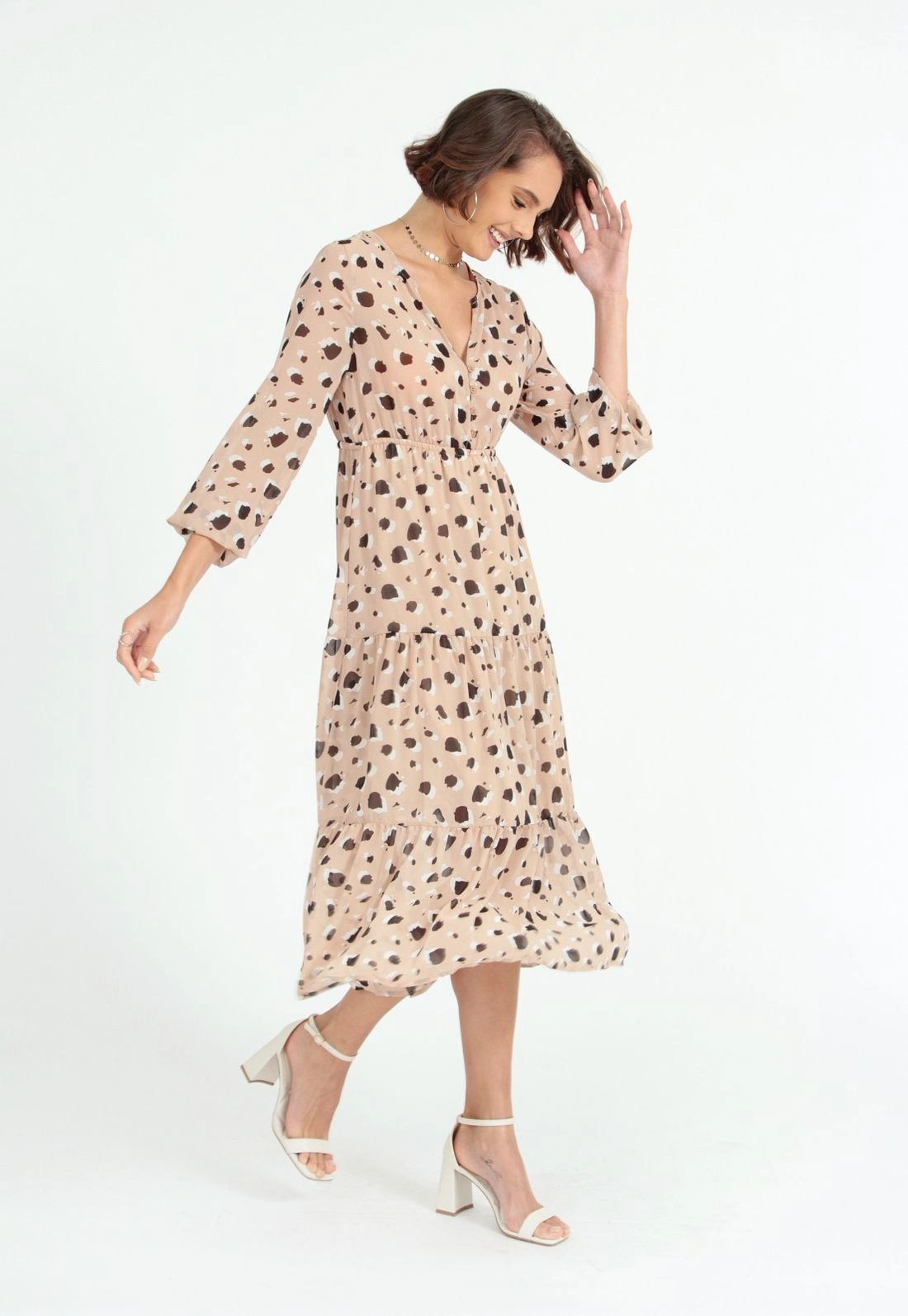 Vestido Midi Estampado