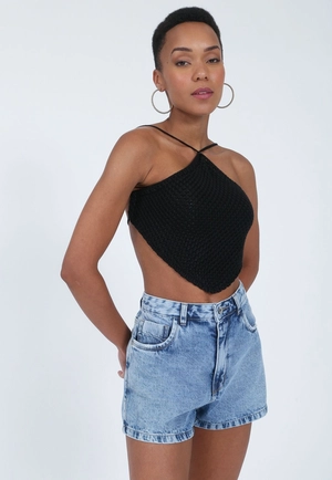 Shorts Jeans Azul Médio