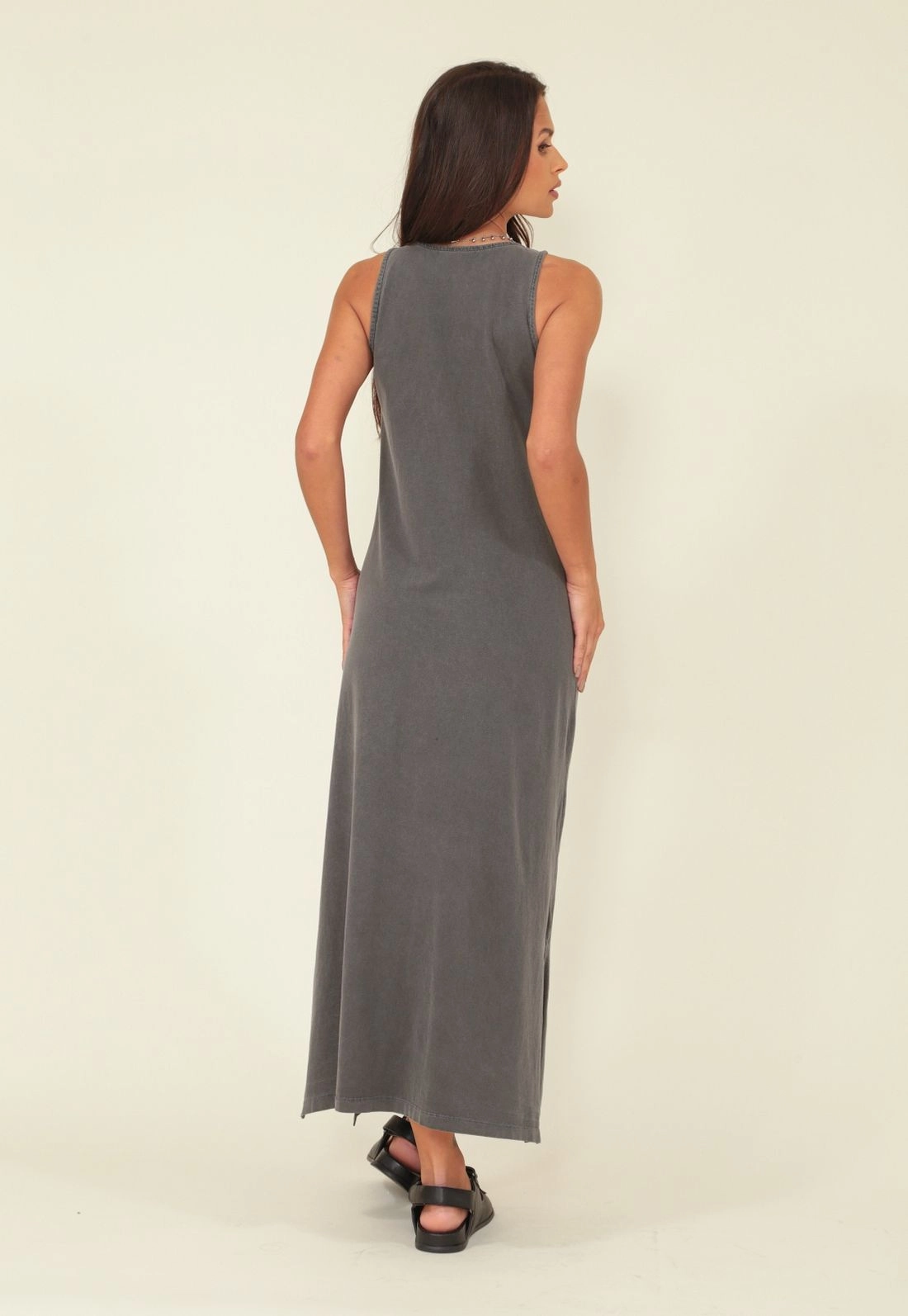 Vestido Midi Malha Estonado New York