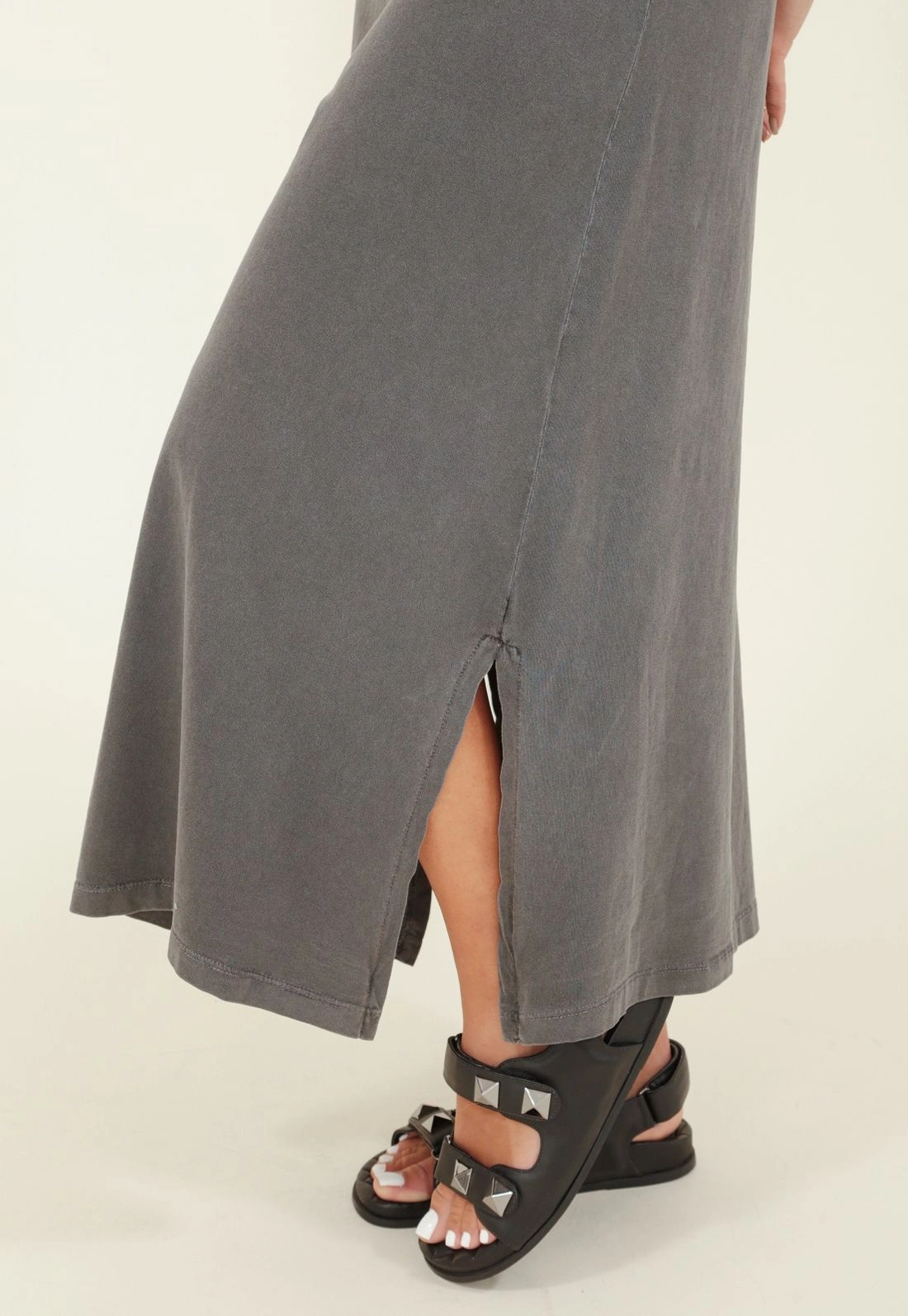 Vestido Midi Malha Estonado New York