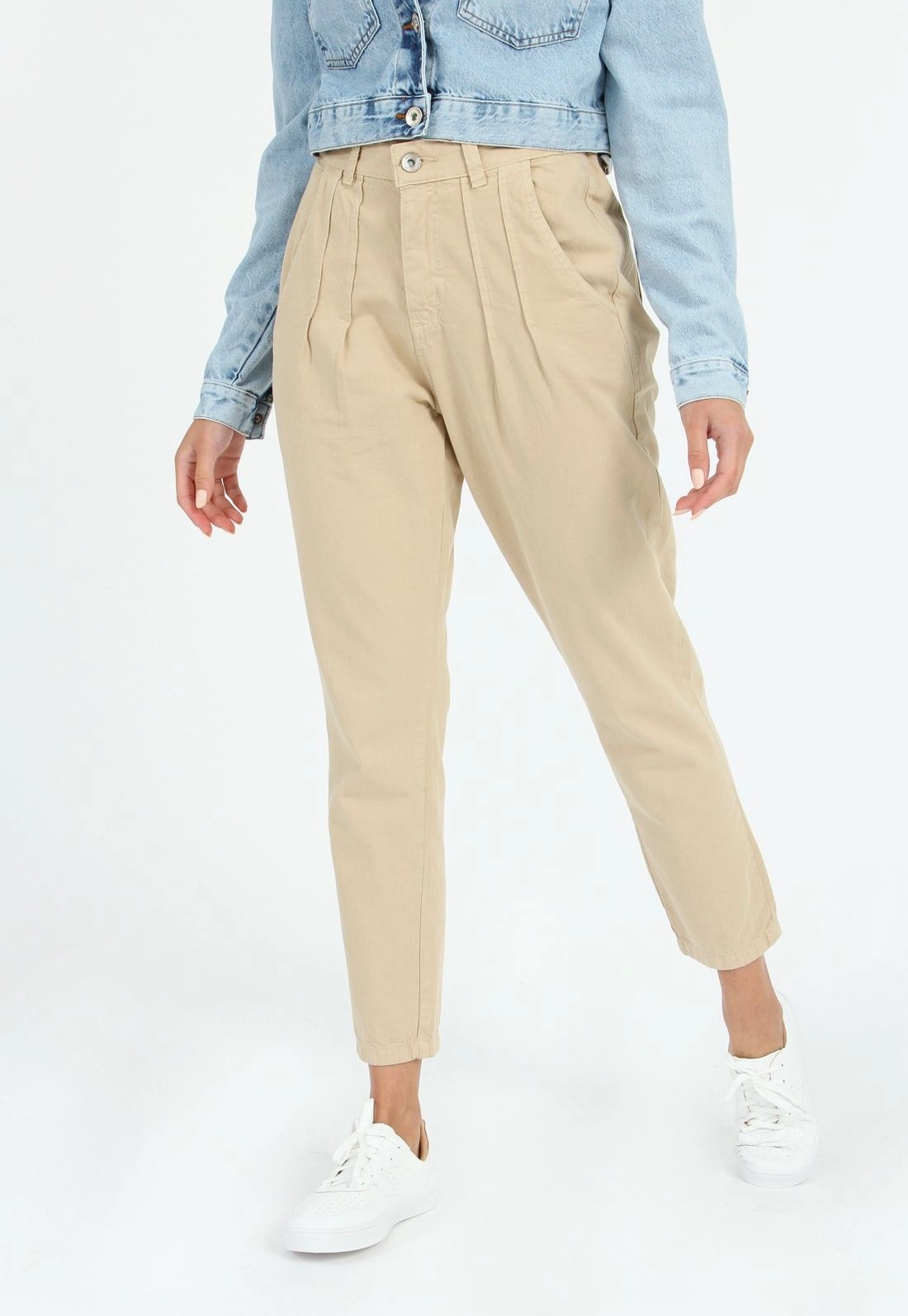 Calça Sarja Pregas