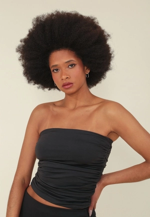 Cropped Malha Tomara Que Caia Franzido Lateral P