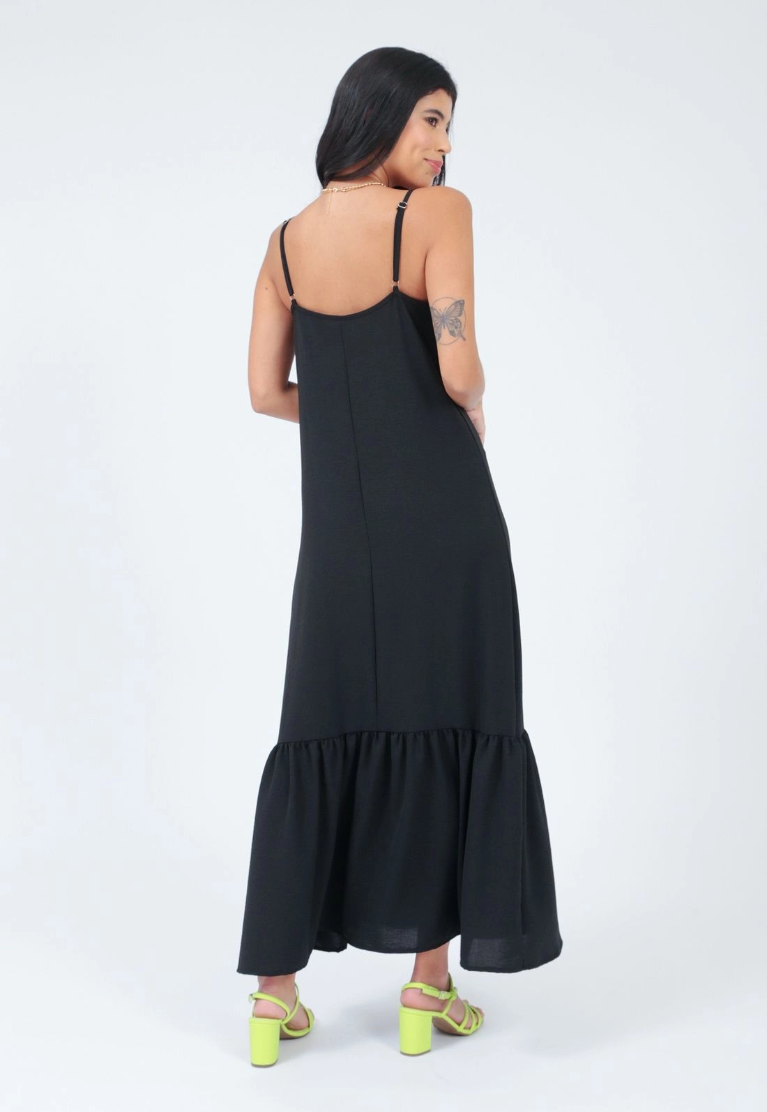 Vestido Air Flow Alça Babado