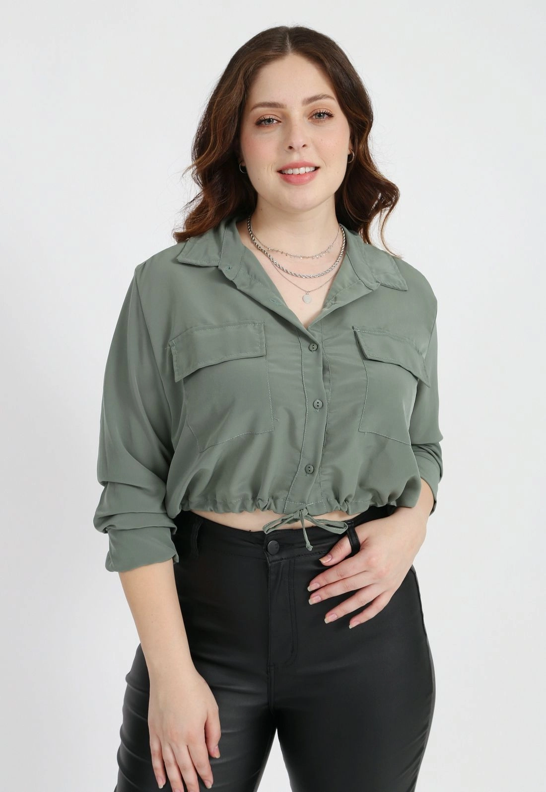 Camisa Manga Longa Barra Puxador P