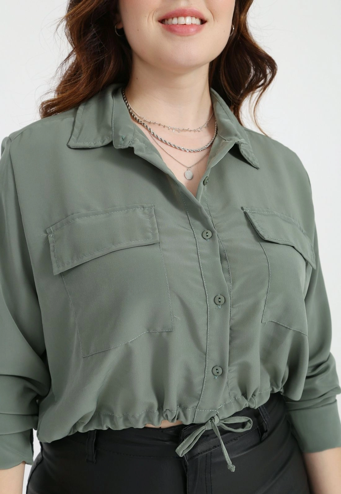 Camisa Manga Longa Barra Puxador P