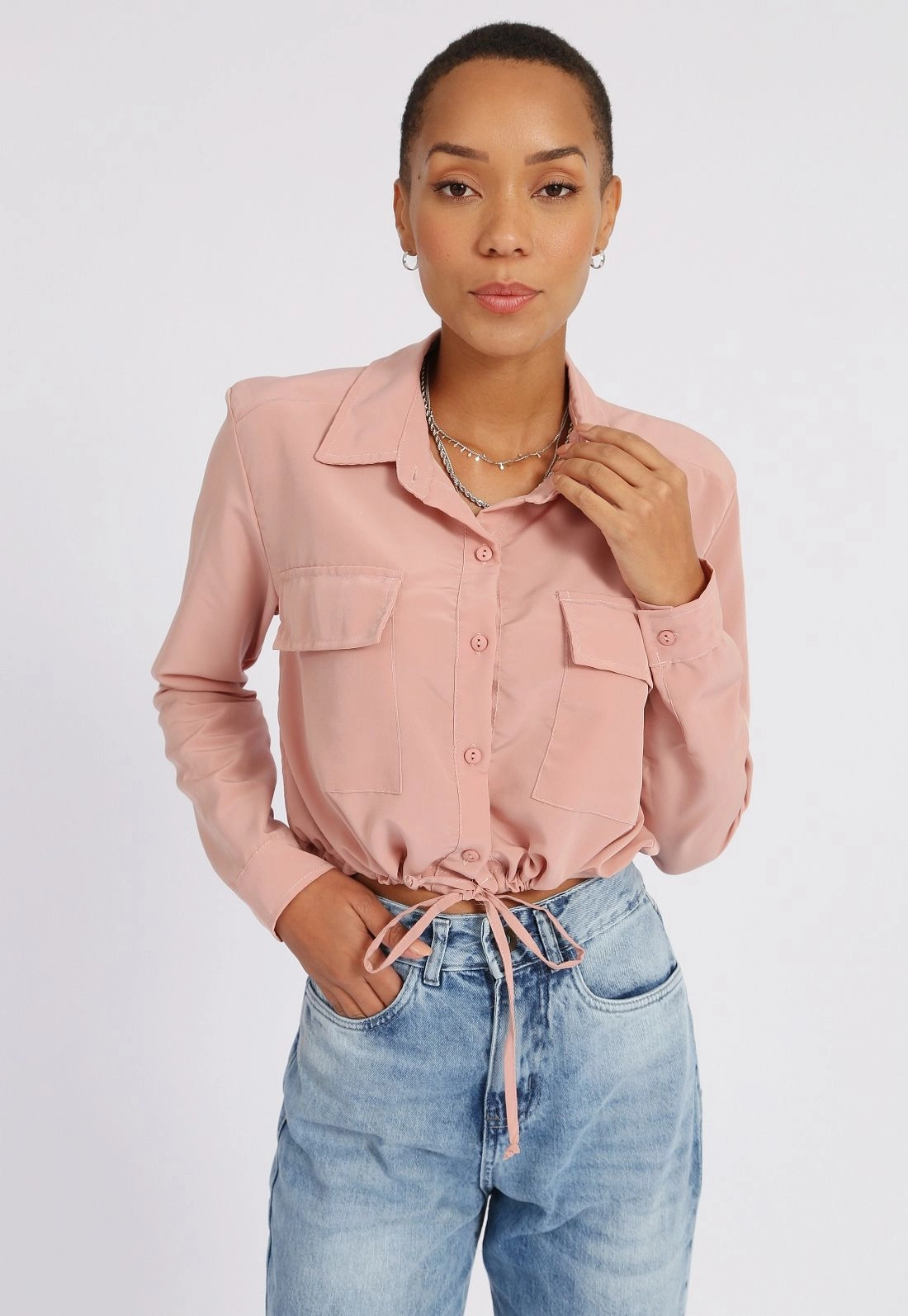 Camisa Manga Longa Barra Puxador P