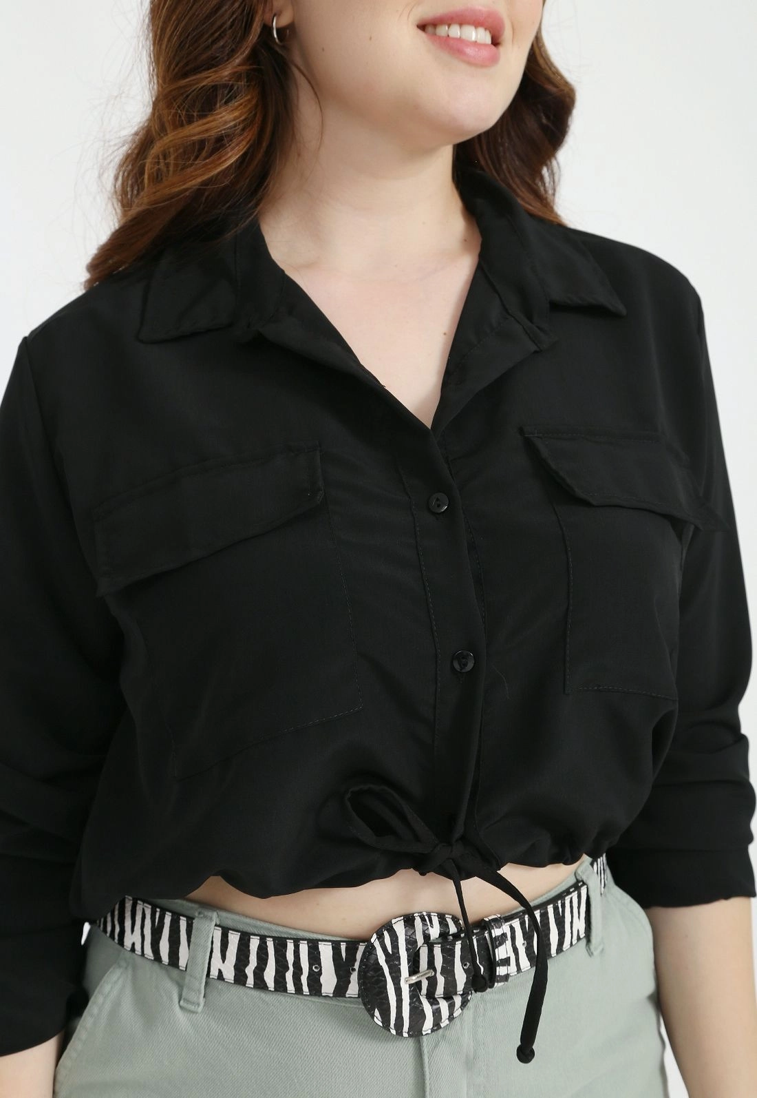 Camisa Manga Longa Barra Puxador P