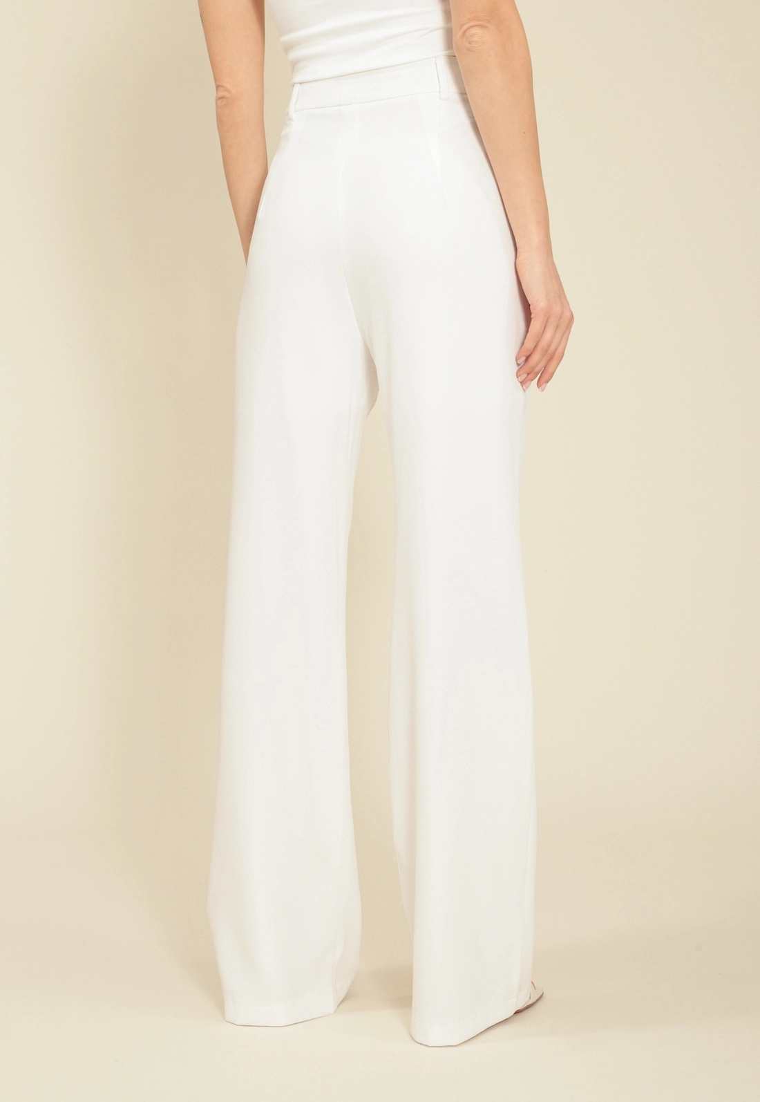 Calça Crepe Wide Leg Cós Transpasse
