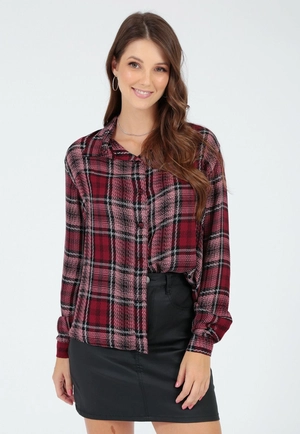 Camisa Manga Longa Xadrez P