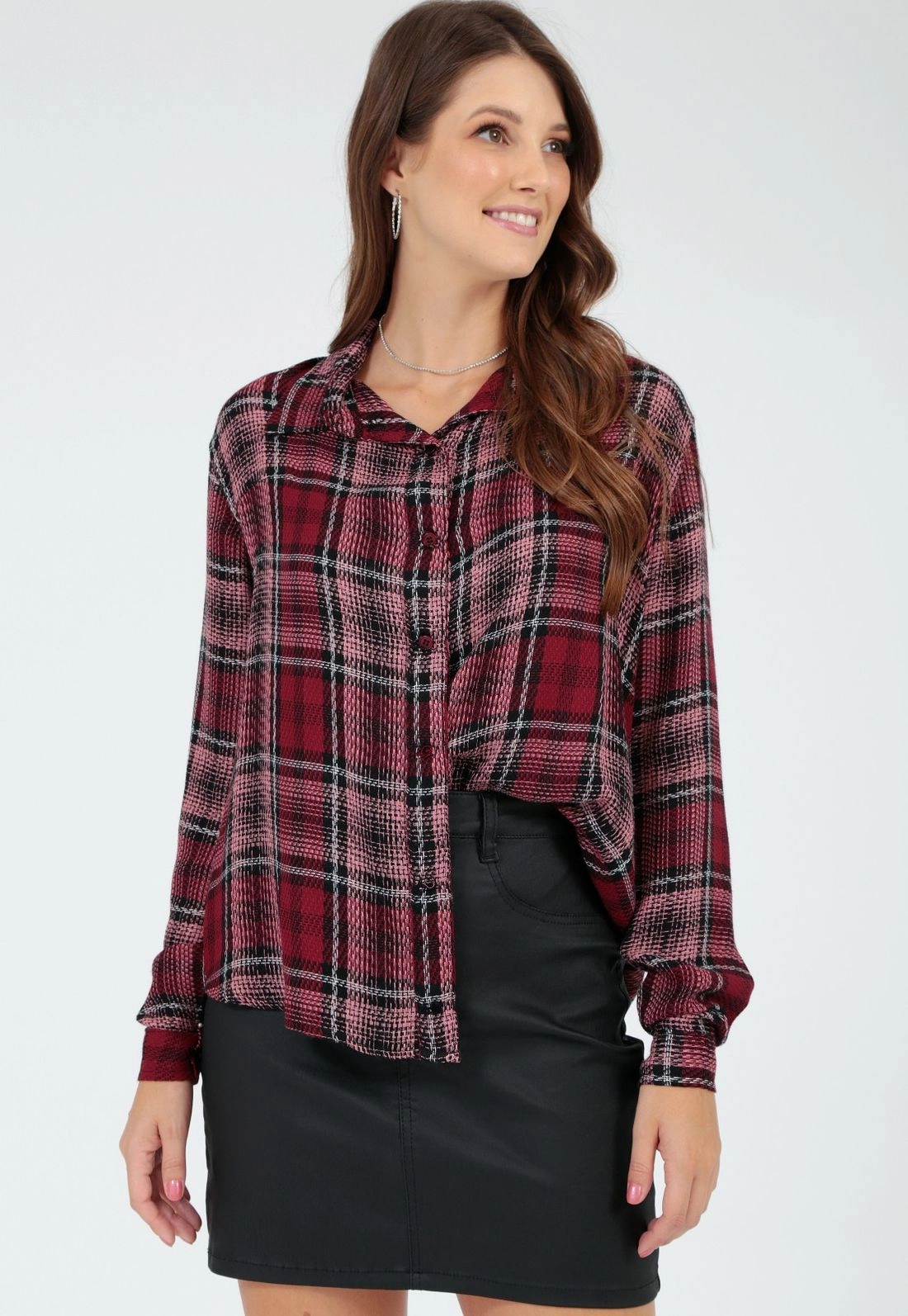 Camisa Manga Longa Xadrez P