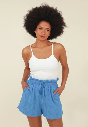 Short Viscose Jacquard Cos Com Cadarco