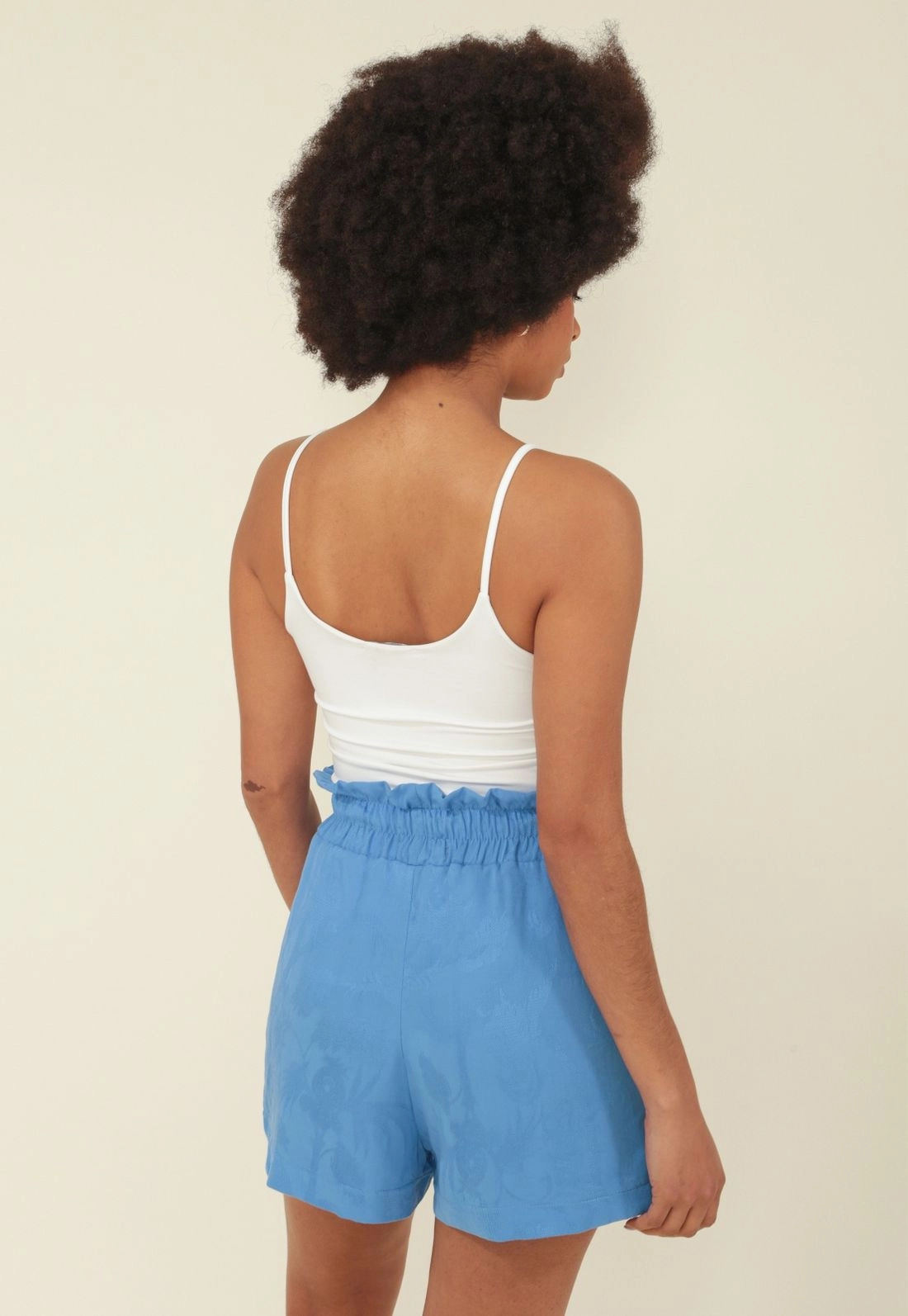 Short Viscose Jacquard Cos Com Cadarco