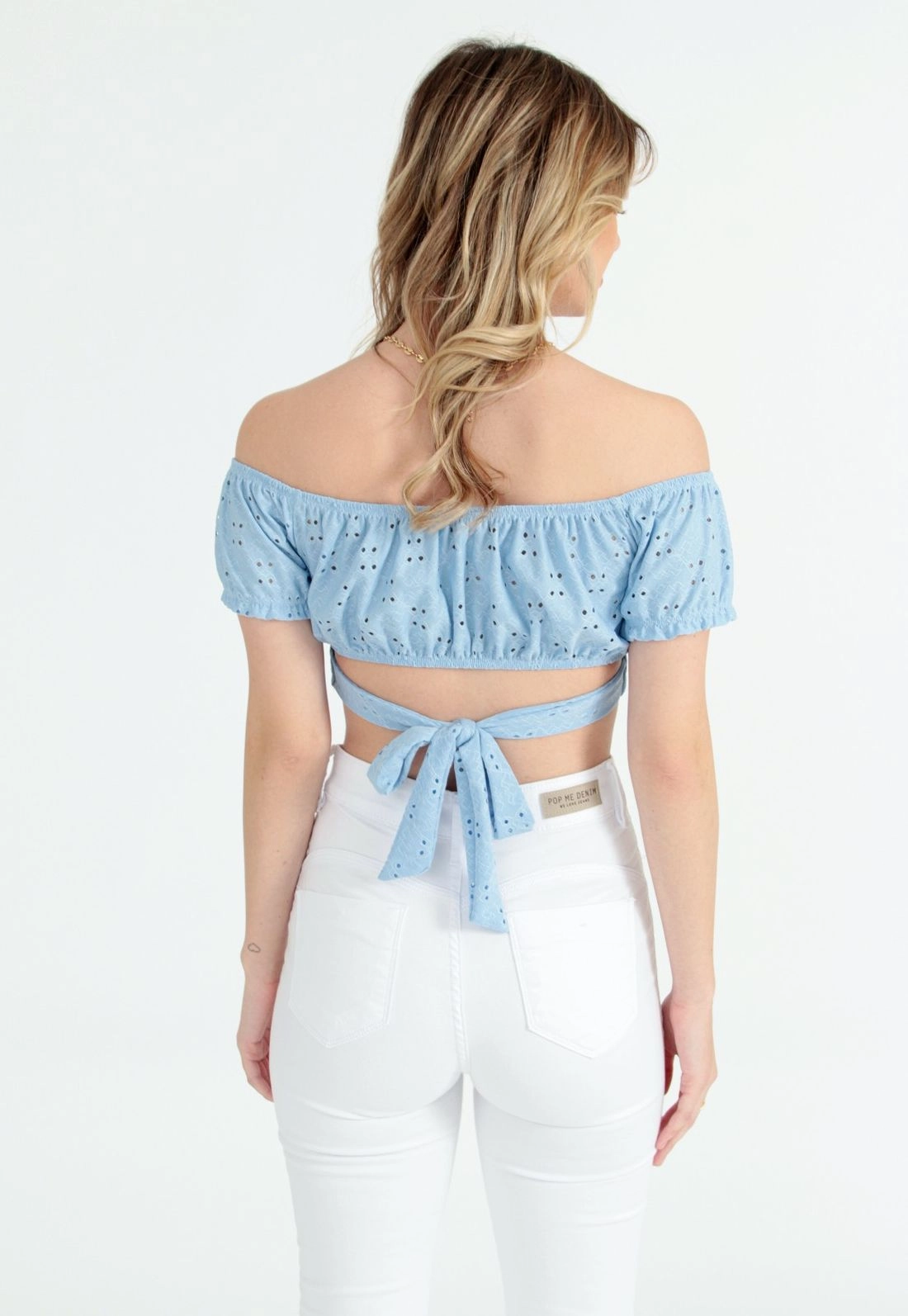 Blusa Cropped Laise Ombro A Ombro