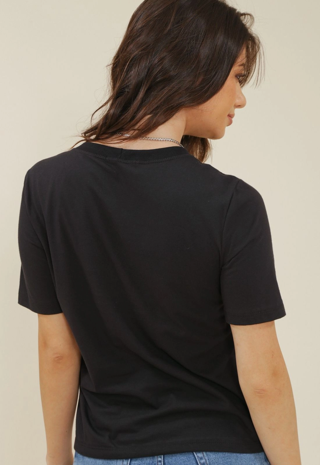 Blusa Em Meia Malha Manga Curta