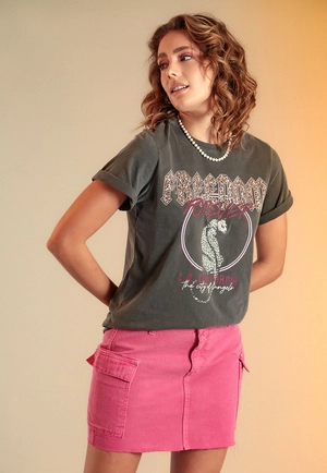 Camiseta Em Meia Malha Com Estampa Freedom