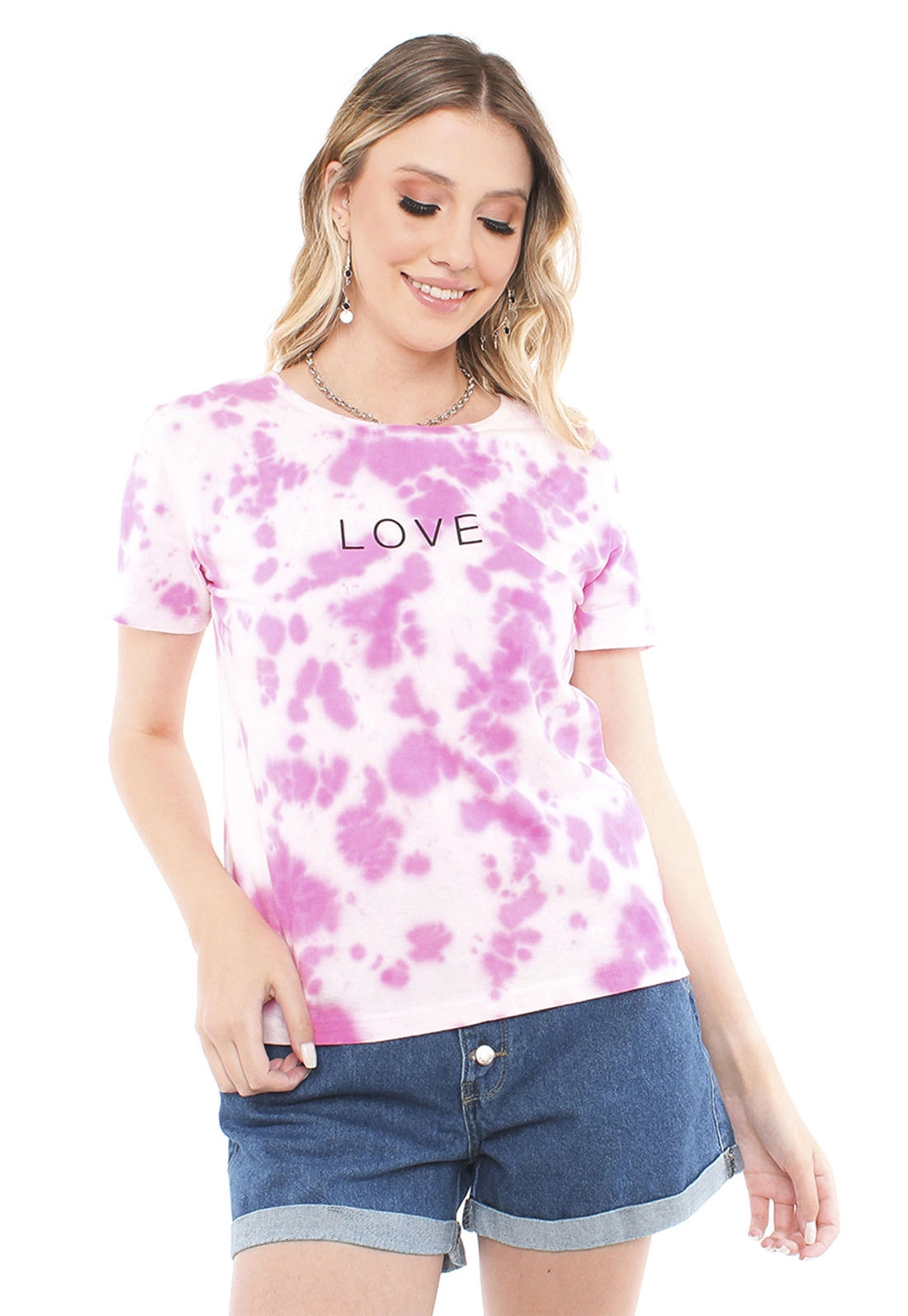 Blusa T-Shirt Malha Tie Dye