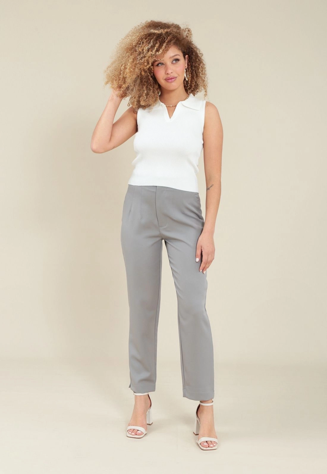 Calça Alfaiataria Cintura Alta