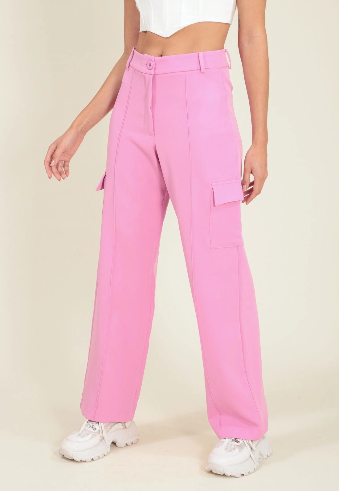 Calça Alfaiataria Bolso Cargo