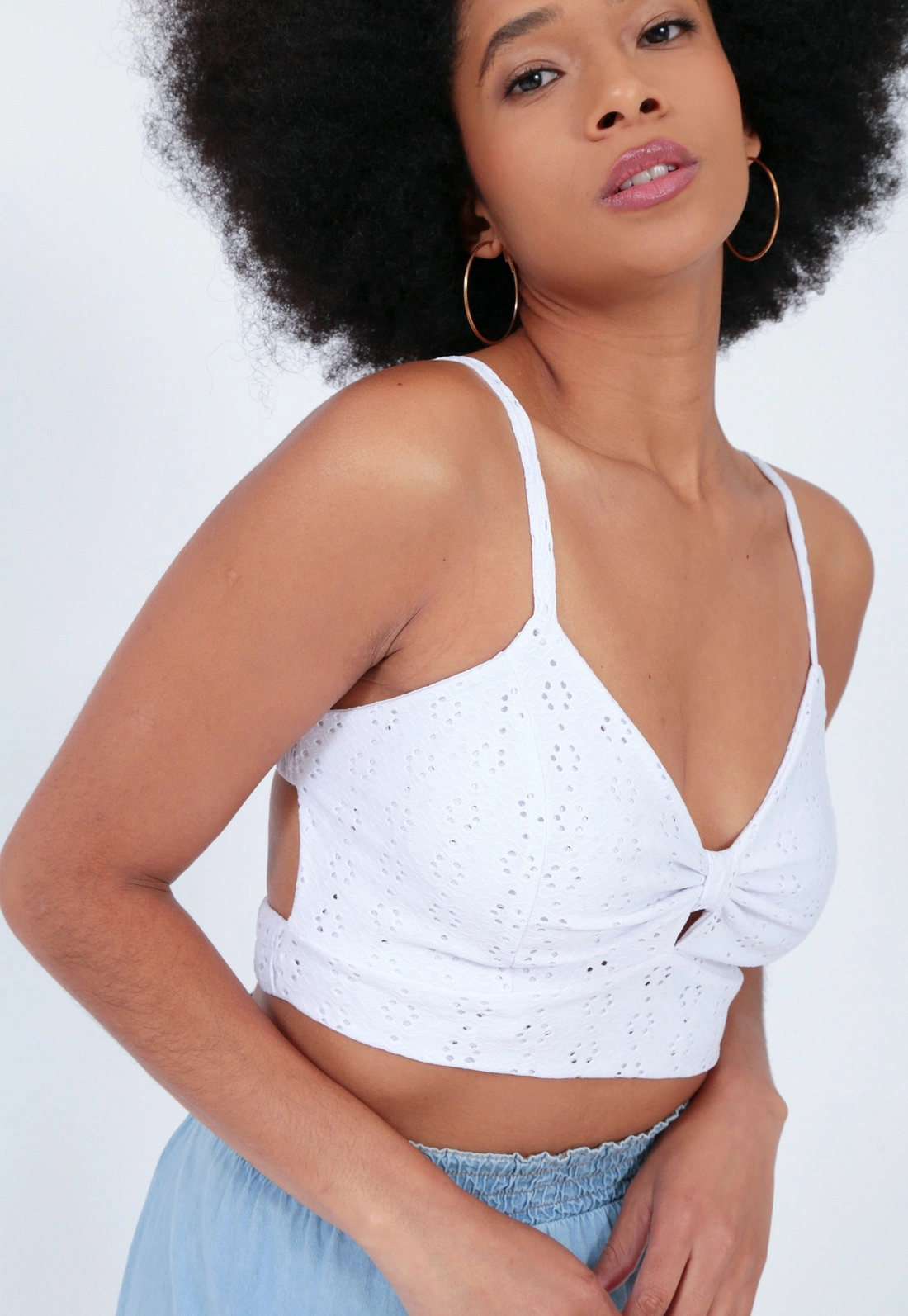 Cropped Lasie Alça Elo Busto