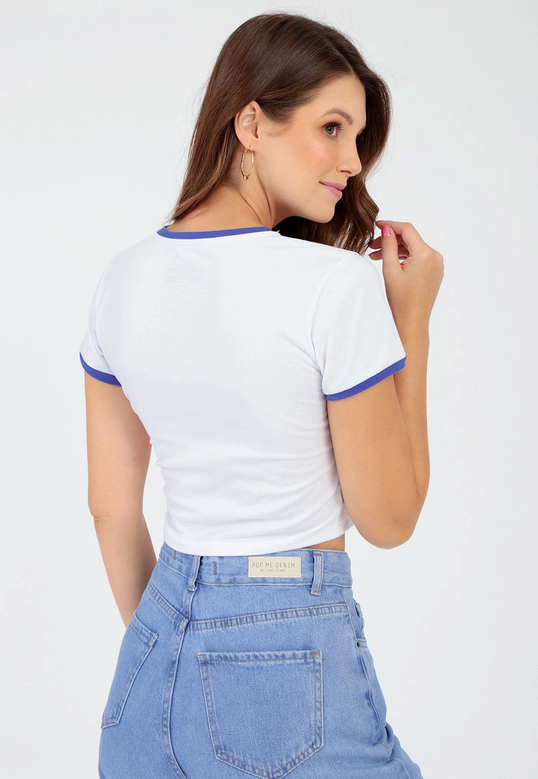Blusa Cotton Manga Curta New Jersey