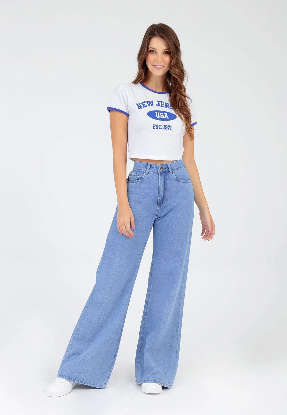 Blusa Cotton Manga Curta New Jersey