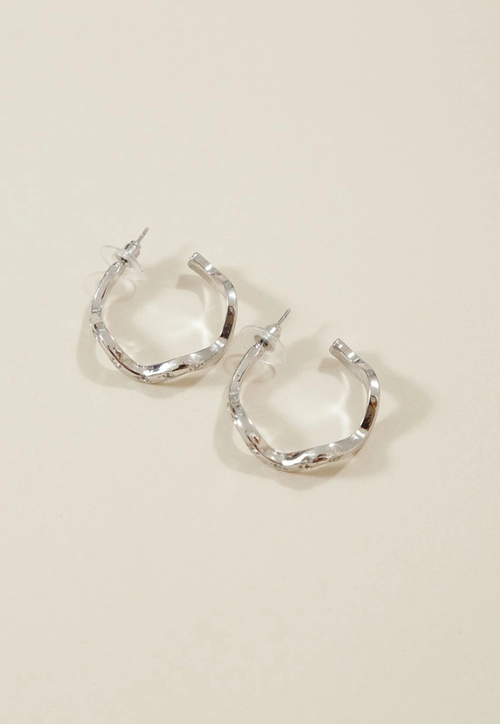 Argola Curva Com Strass