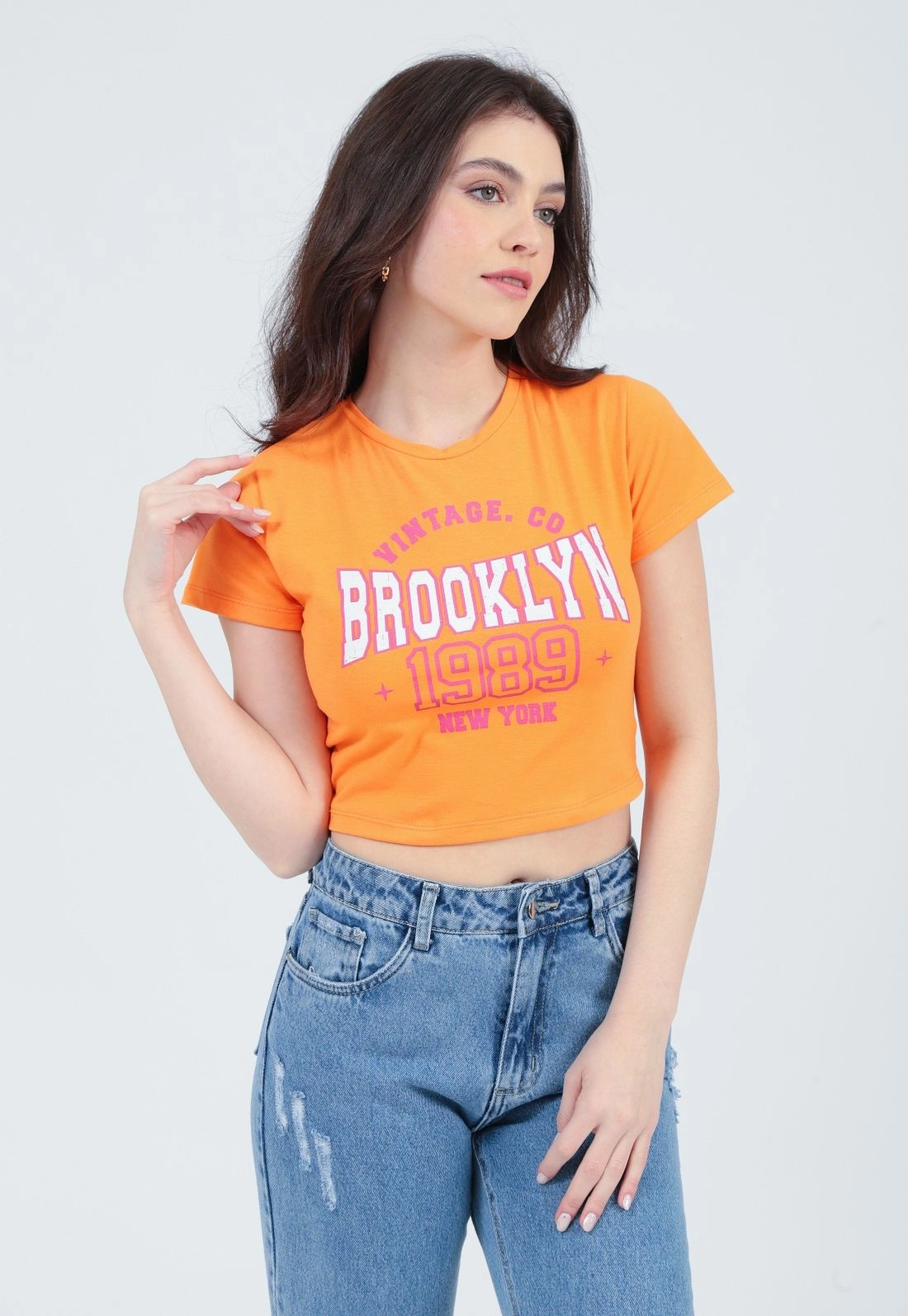 Blusa Cotton Cropped Brooklyn