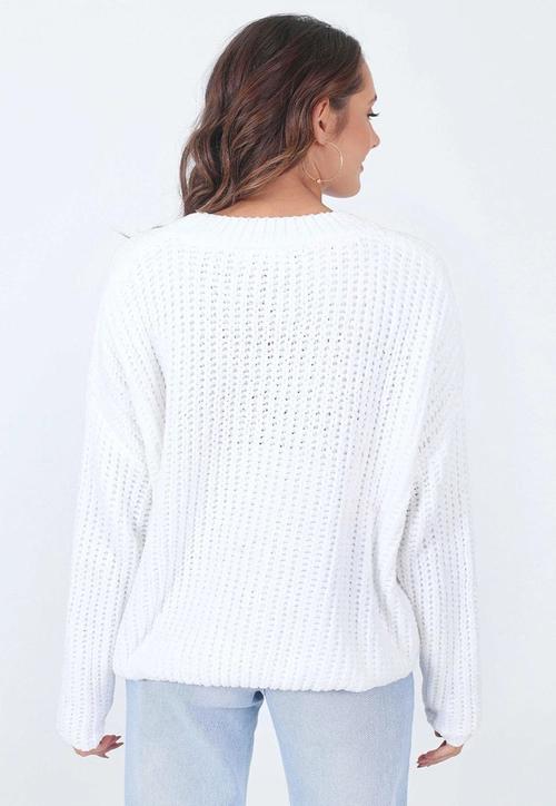 Blusa Tricô Chenille Oversize g